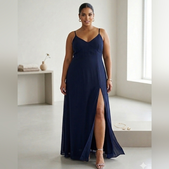 Reformation | Dresses | Nwt Reformation Pyper Maxi Dress Size 22w Navy Reformation | Dresses | Nwt Reformation Pyper Maxi Dress Size 22w Navy